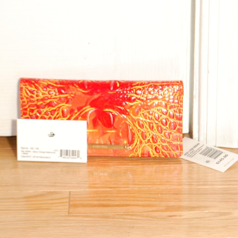NWT Brahmin Ady Wallet Spicy Orange Melbourne